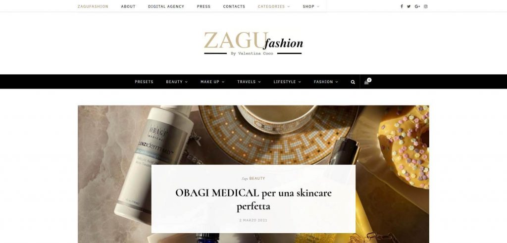 Zagu Fashion Homepage