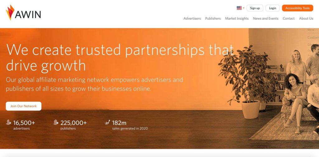 awin homepage